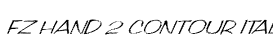 FZ HAND 2 CONTOUR ITALIC