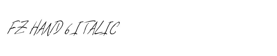 FZ HAND 6 ITALIC