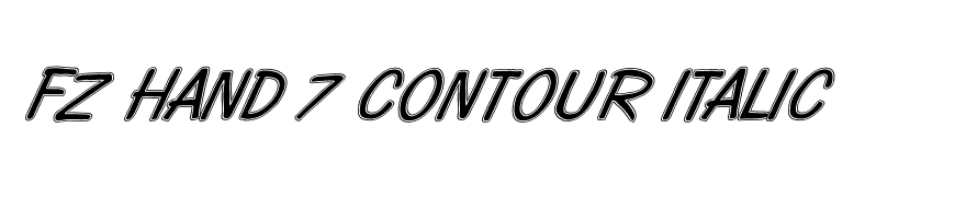 FZ HAND 7 CONTOUR ITALIC