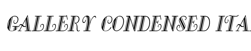 Gallery Condensed Italic