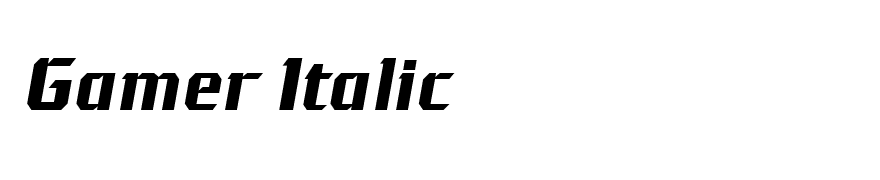 Gamer Italic