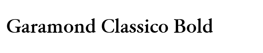 Garamond Classico Bold