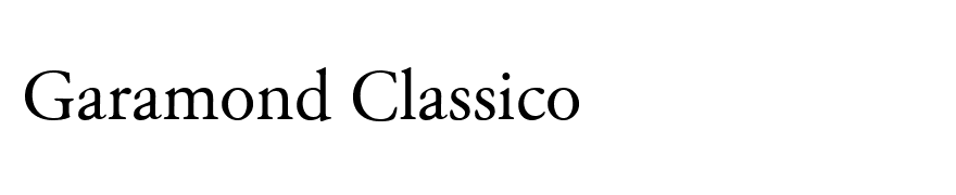 Garamond Classico