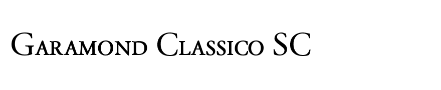 Garamond Classico SC