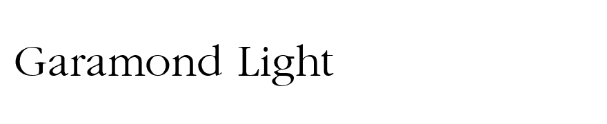 Garamond Light