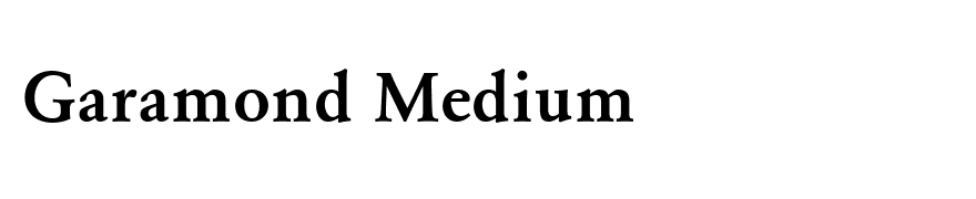 Garamond Medium