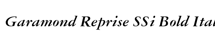 Garamond Reprise SSi Bold Italic