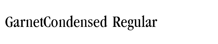 GarnetCondensed Regular