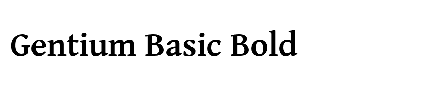 Gentium Basic Bold