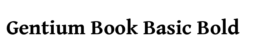 Gentium Book Basic Bold