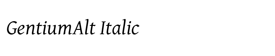 GentiumAlt Italic