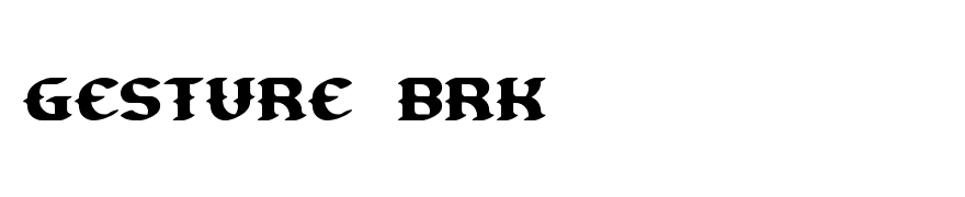 Gesture BRK