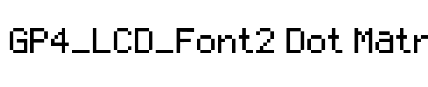 GP4_LCD_Font2 Dot Matrix