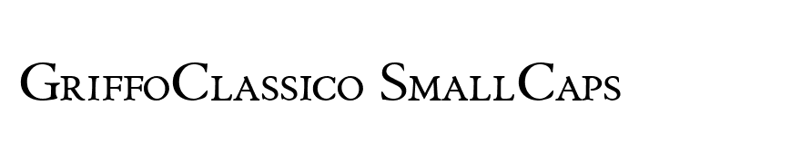 GriffoClassico SmallCaps