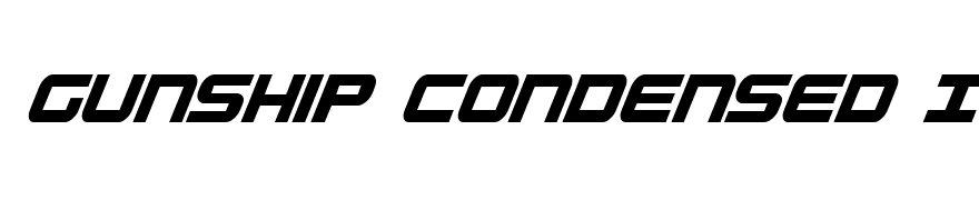 Gunship Condensed Italic