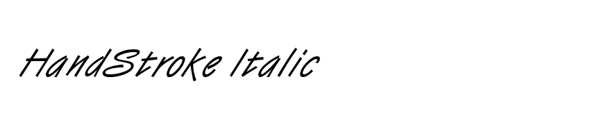 HandStroke Italic