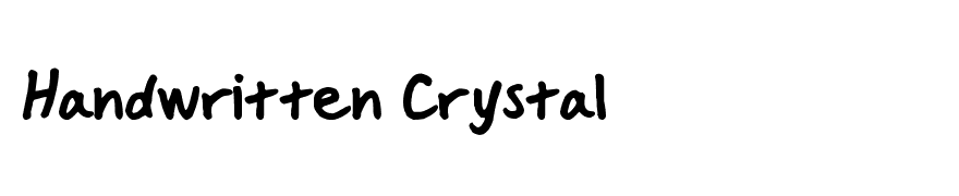 Handwritten Crystal