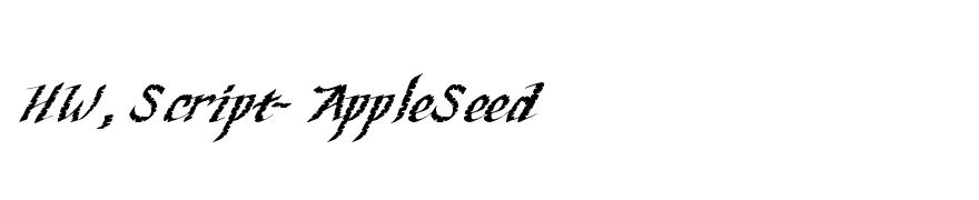 HW, Script- AppleSeed