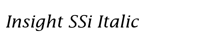 Insight SSi Italic