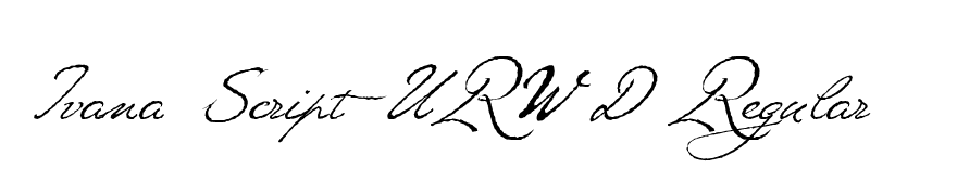 Ivana Script URW D Regular