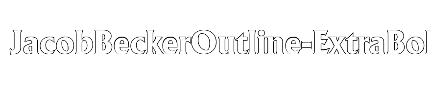 JacobBeckerOutline-ExtraBold-Regular