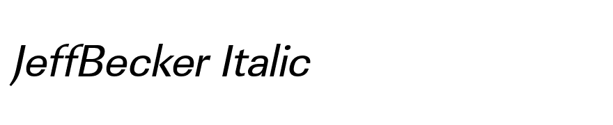 JeffBecker Italic