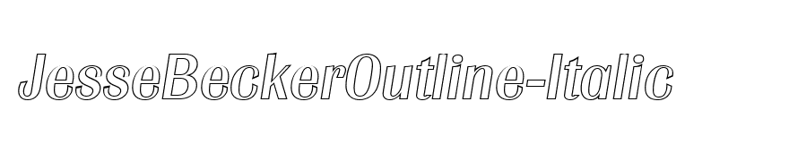 JesseBeckerOutline-Italic