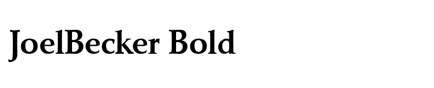 JoelBecker Bold