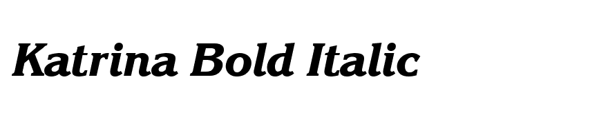 Katrina Bold Italic