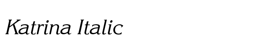 Katrina Italic