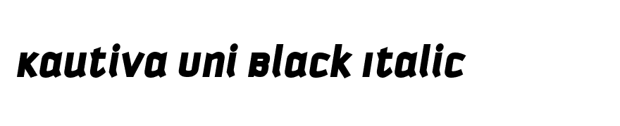 Kautiva Uni Black Italic