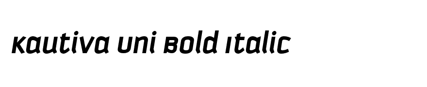 Kautiva Uni Bold Italic