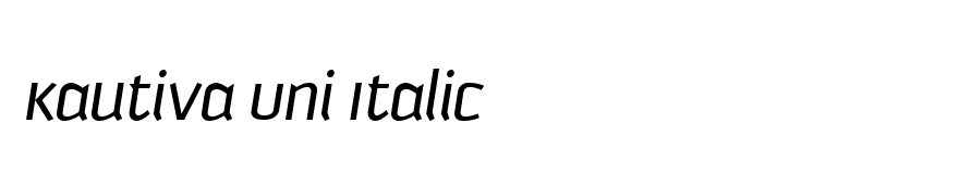 Kautiva Uni Italic