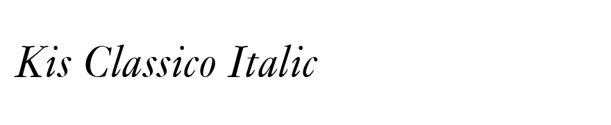 Kis Classico Italic