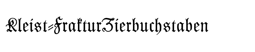 Kleist-FrakturZierbuchstaben