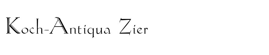 Koch-Antiqua Zier