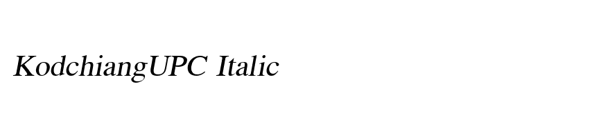 KodchiangUPC Italic