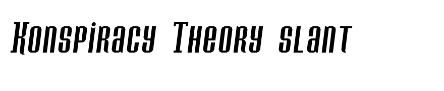 Konspiracy Theory slant