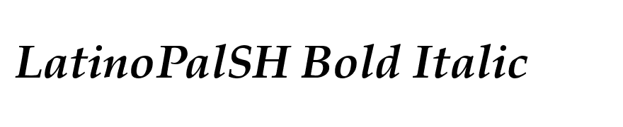 LatinoPalSH Bold Italic