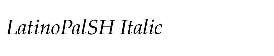 LatinoPalSH Italic