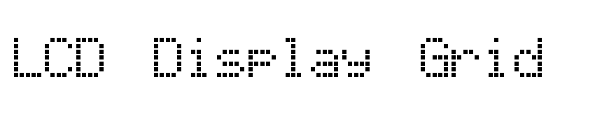 LCD Display Grid