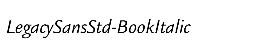 LegacySansStd-BookItalic