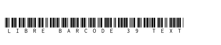 Libre Barcode 39 Text