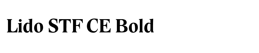 Lido STF CE Bold