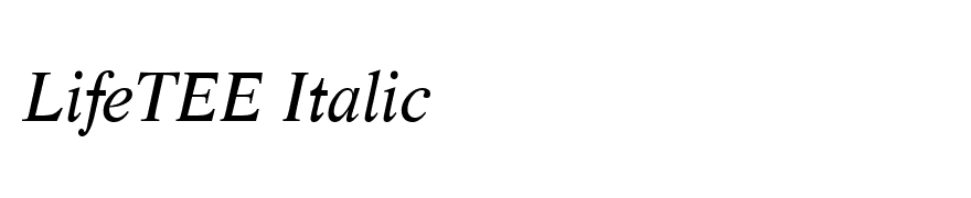 LifeTEE Italic