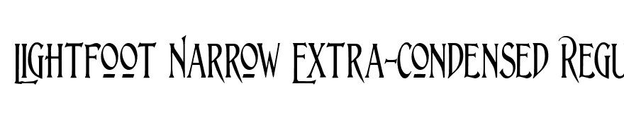 Lightfoot Narrow Extra-condensed Regular