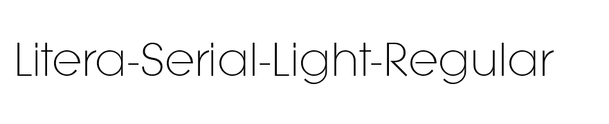 Litera-Serial-Light-Regular