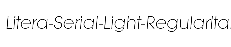 Litera-Serial-Light-RegularItalic