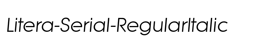 Litera-Serial-RegularItalic