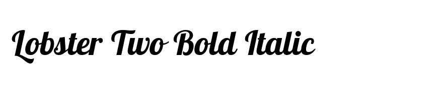 Lobster Two Bold Italic